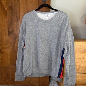 Sundry gray crewneck with Side Stripe Accents